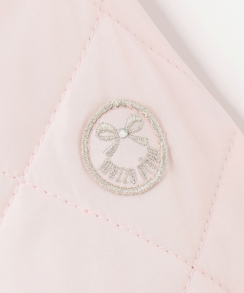 リボンキルティング フェイクファー衿つきブルゾン（ブルゾン）｜mezzo