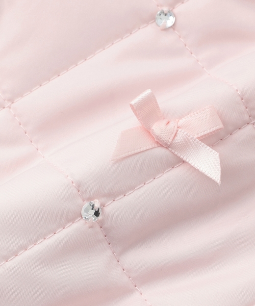 リボンキルティング フェイクファー衿つきブルゾン（ブルゾン）｜mezzo