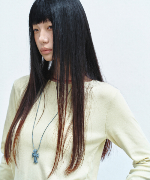 NICK&NICOLE（ニックアンドニコール）の「[ESSENTIAL] ESSENTIAL ROUND TOP_LIME（Tシャツ/カットソー・レディース・その他・MEDIUM/LARGE）」の5枚目の写真