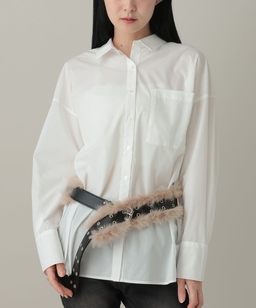 3.3 Field Trip (3.3フィールドトリップ)の「3.3 Field Trip/インナーシャツ(シャツ/ブラウス・レディース・ホワイト/サックスブルー・FREE)」の1枚目の写真