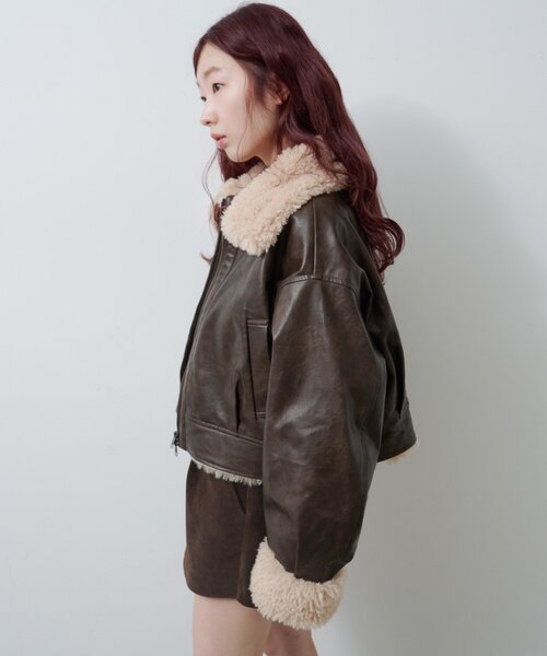 セール】【S.Mサイズ展開】ボアフライトジャケット（その他アウター