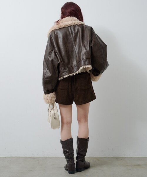 Kastane ボアフライトジャケット S S.Mサイズ展開】ボアフライトジャケット（その他アウター）｜Kastane