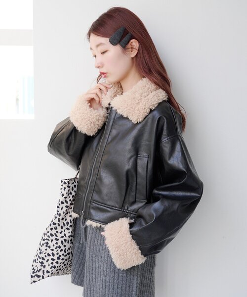 セール】【S.Mサイズ展開】ボアフライトジャケット（その他アウター