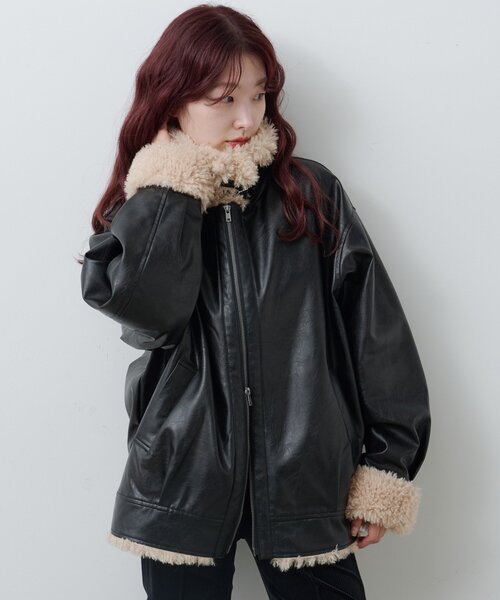 セール】【S.Mサイズ展開】ボアフライトジャケット（その他アウター