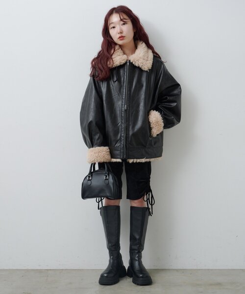 セール】【S.Mサイズ展開】ボアフライトジャケット（その他アウター