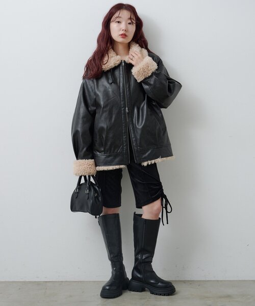 セール】【S.Mサイズ展開】ボアフライトジャケット（その他アウター