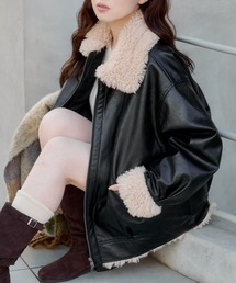 Kastane（カスタネ）の「【S.Mサイズ展開】ボアフライトジャケット（その他アウター・レディース）」