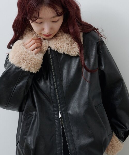 セール】【S.Mサイズ展開】ボアフライトジャケット（その他アウター