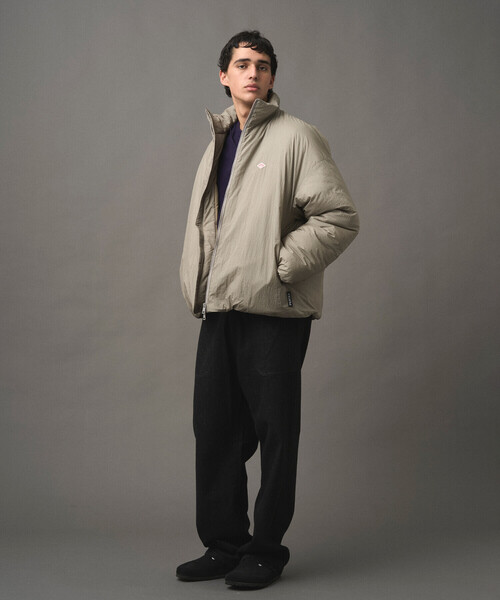 DANTON（ダントン）の「MEN'S INSULATION STAND COLLAR JACKET（ダウンジャケット/コート・メンズ・ブラウン/ネイビー/グレイッシュベージュ/ブラック・L/M/S/XL）」の6枚目の写真