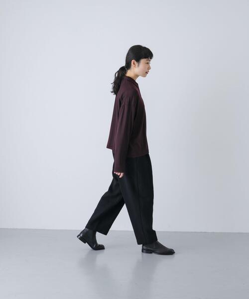 かぐれ（カグレ）の「ウォッシャブルウールカットシャツ（シャツ/ブラウス・レディース・スミクロ/ベージュ系その他/ブラウン・FREE）」の20枚目の写真