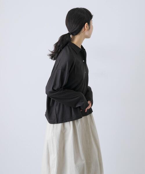 かぐれ（カグレ）の「ウォッシャブルウールカットシャツ（シャツ/ブラウス・レディース・スミクロ/ベージュ系その他/ブラウン・FREE）」の11枚目の写真