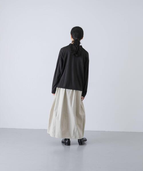 かぐれ（カグレ）の「ウォッシャブルウールカットシャツ（シャツ/ブラウス・レディース・スミクロ/ベージュ系その他/ブラウン・FREE）」の8枚目の写真