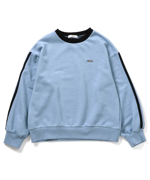 algy（アルジー）の「裏毛ライントレーナー（スウェット・キッズ・グリーン/オフホワイト/ラベンダー/ブラック/サックスブルー・XX-SMALL/X-SMALL/SMALL/MEDIUM）」の4枚目の写真