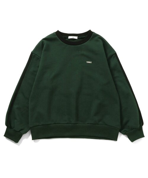 algy（アルジー）の「裏毛ライントレーナー（スウェット・キッズ・グリーン/オフホワイト/ラベンダー/ブラック/サックスブルー・XX-SMALL/X-SMALL/SMALL/MEDIUM）」の3枚目の写真