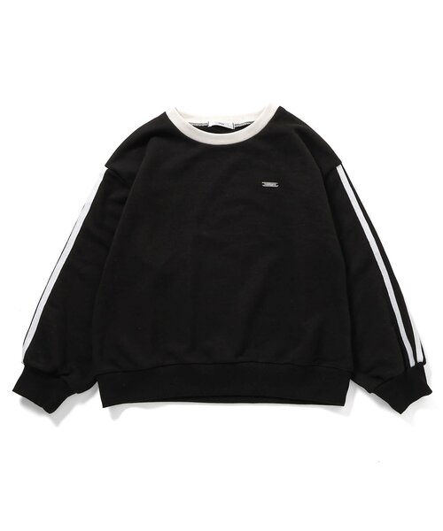 algy（アルジー）の「裏毛ライントレーナー（スウェット・キッズ・グリーン/オフホワイト/ラベンダー/ブラック/サックスブルー・XX-SMALL/X-SMALL/SMALL/MEDIUM）」の2枚目の写真