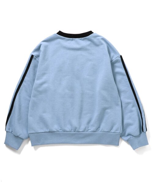 algy（アルジー）の「裏毛ライントレーナー（スウェット・キッズ・グリーン/オフホワイト/ラベンダー/ブラック/サックスブルー・XX-SMALL/X-SMALL/SMALL/MEDIUM）」の9枚目の写真