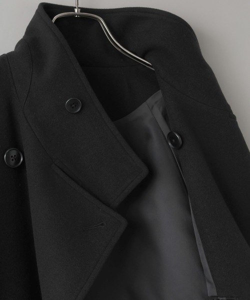 LOWRYS FARM（ローリーズファーム）の「【LFM(U)】ウールライクスタンドショートブルゾン　 612839（ブルゾン・メンズ・チャコールグレー/ブラック・MEDIUM/LARGE）」の5枚目の写真