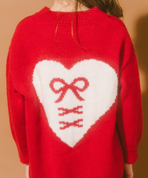 軽量なのに暖かい''かるポカ''素材】バックレースアップハートデザイン