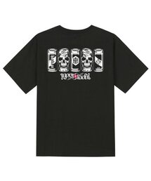 KTB0112 アートスカル 半袖Tシャツ - ブラック