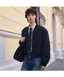 LMOOD（エルムード）の「ビリークラシックシルクタイネイビーストライプ（ネクタイ）」