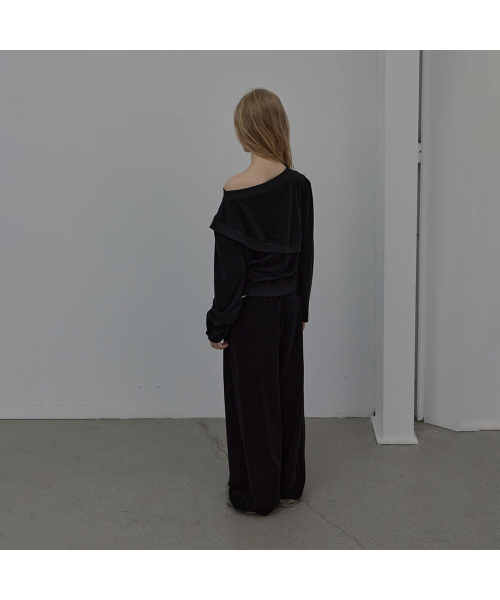 LCDC TM(エルシーディーシーティーエム)の「TIED DETAIL JERSEY PANTS (BLACK)(スウェットパンツ・レディース・その他・SMALL/MEDIUM)」の3枚目の写真