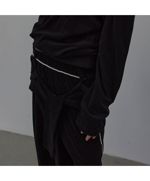LCDC TM(エルシーディーシーティーエム)の「TIED DETAIL JERSEY PANTS (BLACK)(スウェットパンツ・レディース・その他・SMALL/MEDIUM)」の6枚目の写真