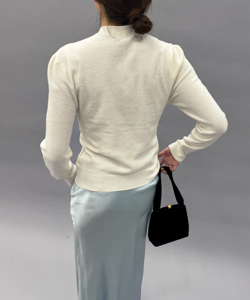 EDIT. FOR LULU（エディットフォールル）の「【EMILY ODA/エミリーオダ】Wrapped Scarf Knit Top（ニット/セーター・レディース・ホワイト・FREE）」の17枚目の写真