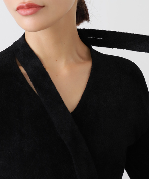 EDIT. FOR LULU（エディットフォールル）の「【EMILY ODA/エミリーオダ】Wrapped Scarf Knit Top（ニット/セーター・レディース・ホワイト・FREE）」の14枚目の写真