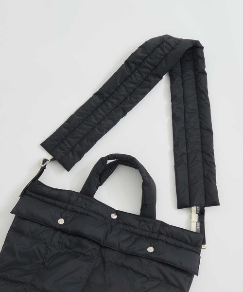 beautiful people（ビューティフルピープル）の「【beautiful people×THE TOKYO/ビューティフルピープル×ザトウキョウ】別注 shoulder bag/ショルダーバッグ/ナイロンバッグ/ヘルメットバッグ/巾着バッグ（ショルダーバッグ・レディース・ブラック/カーキ/グレー・FREE）」の7枚目の写真