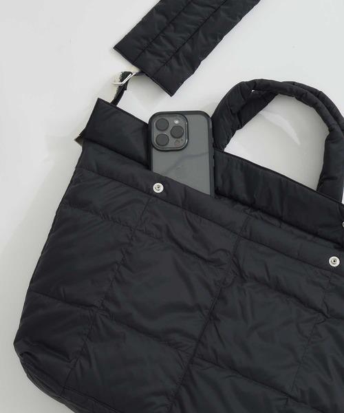 beautiful people（ビューティフルピープル）の「【beautiful people×THE TOKYO/ビューティフルピープル×ザトウキョウ】別注 shoulder bag/ショルダーバッグ/ナイロンバッグ/ヘルメットバッグ/巾着バッグ（ショルダーバッグ・レディース・ブラック/カーキ/グレー・FREE）」の8枚目の写真