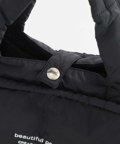 beautiful people（ビューティフルピープル）の「【beautiful people×THE TOKYO/ビューティフルピープル×ザトウキョウ】別注 shoulder bag/ショルダーバッグ/ナイロンバッグ/ヘルメットバッグ/巾着バッグ（ショルダーバッグ・レディース・ブラック/カーキ/グレー・FREE）」の11枚目の写真