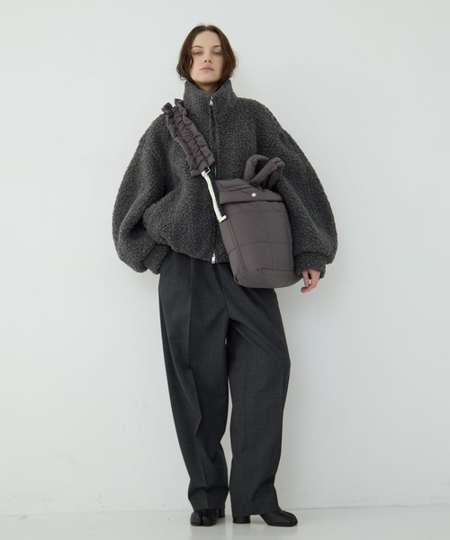 beautiful people（ビューティフルピープル）の「【beautiful people×THE TOKYO/ビューティフルピープル×ザトウキョウ】別注 shoulder bag/ショルダーバッグ/ナイロンバッグ/ヘルメットバッグ/巾着バッグ（ショルダーバッグ・レディース・ブラック/カーキ/グレー・FREE）」の22枚目の写真