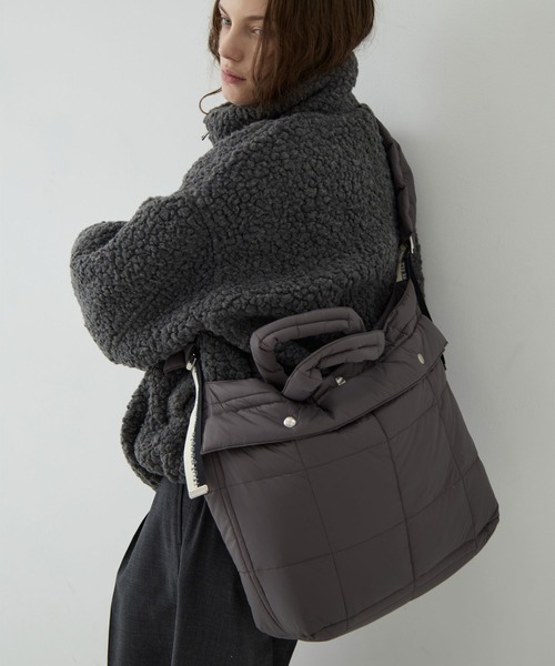 beautiful people（ビューティフルピープル）の「【beautiful people×THE TOKYO/ビューティフルピープル×ザトウキョウ】別注 shoulder bag/ショルダーバッグ/ナイロンバッグ/ヘルメットバッグ/巾着バッグ（ショルダーバッグ・レディース・ブラック/カーキ/グレー・FREE）」の19枚目の写真