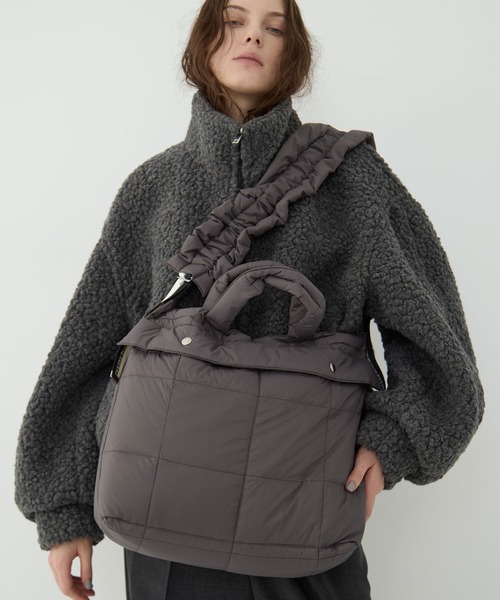 beautiful people（ビューティフルピープル）の「【beautiful people×THE TOKYO/ビューティフルピープル×ザトウキョウ】別注 shoulder bag/ショルダーバッグ/ナイロンバッグ/ヘルメットバッグ/巾着バッグ（ショルダーバッグ・レディース・ブラック/カーキ/グレー・FREE）」の14枚目の写真