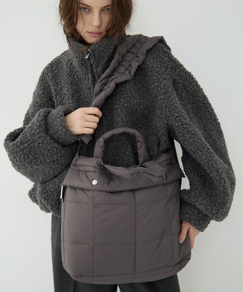 beautiful people（ビューティフルピープル）の「【beautiful people×THE TOKYO/ビューティフルピープル×ザトウキョウ】別注 shoulder bag/ショルダーバッグ/ナイロンバッグ/ヘルメットバッグ/巾着バッグ（ショルダーバッグ・レディース・ブラック/カーキ/グレー・FREE）」の15枚目の写真