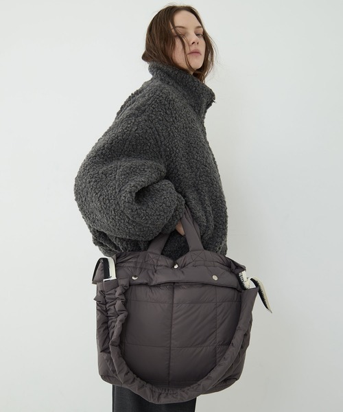 beautiful people（ビューティフルピープル）の「【beautiful people×THE TOKYO/ビューティフルピープル×ザトウキョウ】別注 shoulder bag/ショルダーバッグ/ナイロンバッグ/ヘルメットバッグ/巾着バッグ（ショルダーバッグ・レディース・ブラック/カーキ/グレー・FREE）」の21枚目の写真