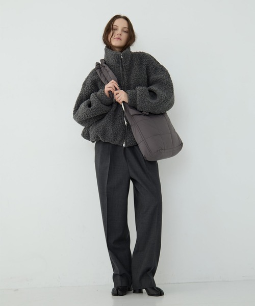 beautiful people(ビューティフルピープル)の「【beautiful people×THE TOKYO/ビューティフルピープル×ザトウキョウ】別注 shoulder bag/ショルダーバッグ/ナイロンバッグ/ヘルメットバッグ/巾着バッグ(ショルダーバッグ・レディース・ブラック/カーキ/グレー・FREE)」の17枚目の写真