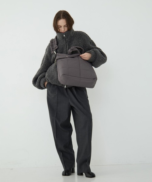 beautiful people(ビューティフルピープル)の「【beautiful people×THE TOKYO/ビューティフルピープル×ザトウキョウ】別注 shoulder bag/ショルダーバッグ/ナイロンバッグ/ヘルメットバッグ/巾着バッグ(ショルダーバッグ・レディース・ブラック/カーキ/グレー・FREE)」の18枚目の写真