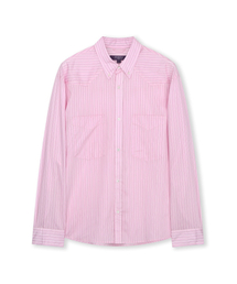 WESTERN STRIPE BUTTON DOWN SHIRTS PINK