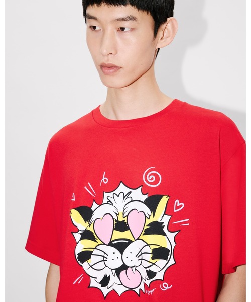 セール】'KENZO Wild Tiger' オーバーサイズ Tシャツ イン コットン（T