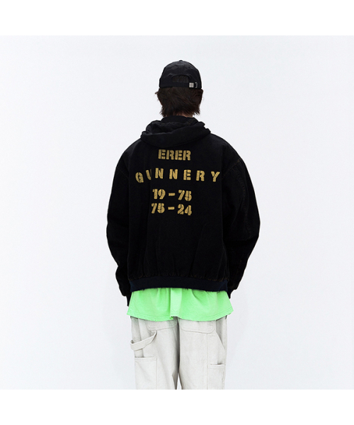 ERER（エルエル）の「[UN] メカニック スウェットシャツ ジップアップ パーカー ブラック（パーカー・レディース・ブラック・2/3/4/5）」の3枚目の写真