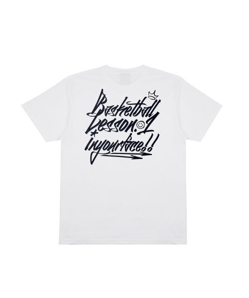 CREAM SODA LAB(クリームソーダラボ)の「バスケットボールレッスン.1 半袖Tシャツ ホワイト(Tシャツ/カットソー・メンズ・その他・LARGE/X-LARGE/XX-LARGE/MEDIUM)」の2枚目の写真