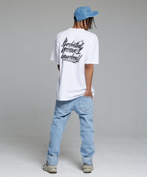 CREAM SODA LAB(クリームソーダラボ)の「バスケットボールレッスン.1 半袖Tシャツ ホワイト(Tシャツ/カットソー・メンズ・その他・LARGE/X-LARGE/XX-LARGE/MEDIUM)」の5枚目の写真