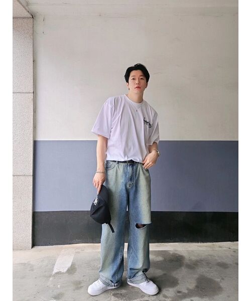 CREAM SODA LAB(クリームソーダラボ)の「バスケットボールレッスン.1 半袖Tシャツ ホワイト(Tシャツ/カットソー・メンズ・その他・LARGE/X-LARGE/XX-LARGE/MEDIUM)」の13枚目の写真