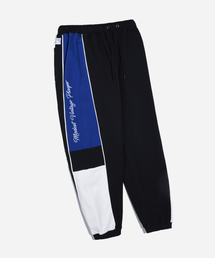 YALE（イェール）の「[YALE x MVP]ラグビーカラーブロックスウェットパンツブラック（スウェットパンツ）」