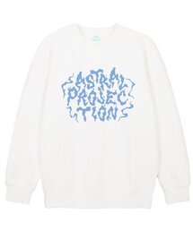 ヘイズレタリングルーズフィットスウェット_ホワイト