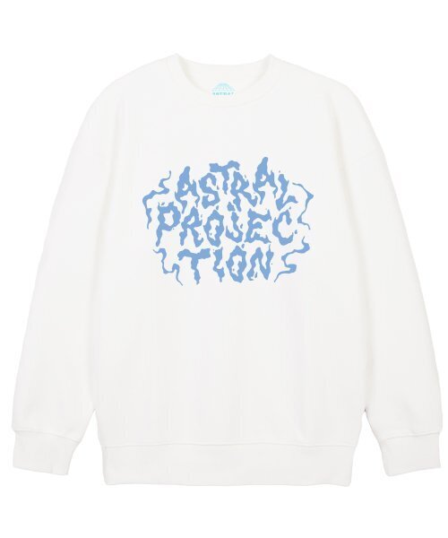 ASTRAL PROJECTION(アストラルプロジェクション)の「ヘイズレタリングルーズフィットスウェット_ホワイト(スウェット・メンズ・その他・LARGE/MEDIUM/X-LARGE/XX-LARGE)」の1枚目の写真
