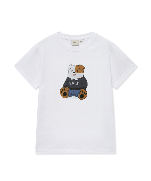 YALE(イェール)の「ソフトブルドッグ半袖Tシャツ_ホワイト(Tシャツ/カットソー・レディース・その他・SMALL/MEDIUM/LARGE/X-LARGE)」の2枚目の写真