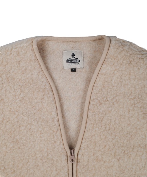 COLD BREAKER（コールドブレーカー）の「【COLD BREAKER/コールドブレーカー】V NECK ZIP VEST（その他アウター・メンズ・ベージュ/ブラック・LARGE/MEDIUM）」の11枚目の写真