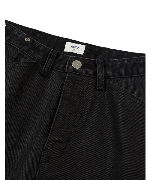 MMLG（エムエムエルジー）の「[Mmlg] MM COATED DENIM PANTS (BLACK)（デニムパンツ・レディース・その他・SMALL/MEDIUM/LARGE）」の3枚目の写真